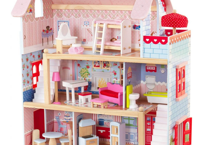 Casa de madera de muñecas
