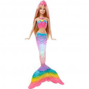 Barbie sirena luces de arcoiris