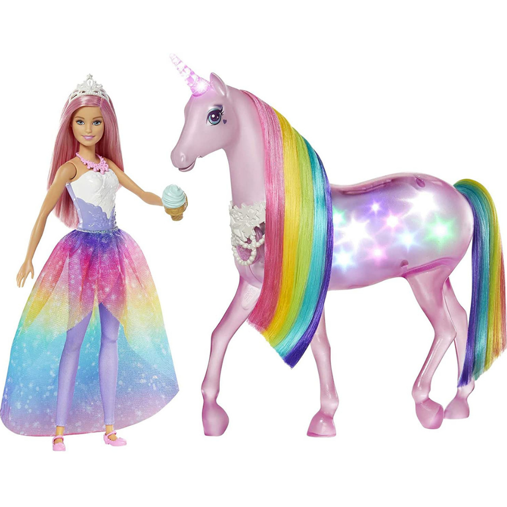 Barbie unicornio de luces magicas