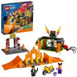 LEGO 60293 City Stuntz Parque Acrobático, Set de Construcción con Moto, Rampas y Jaula para Arañas, Juguete para Niños 5 años